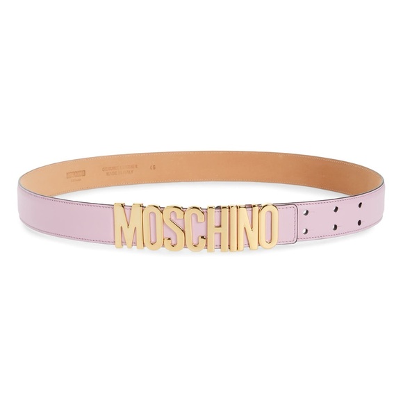 Moschino Accessories - Moschino Pastel Purple and Gold Women's Belt